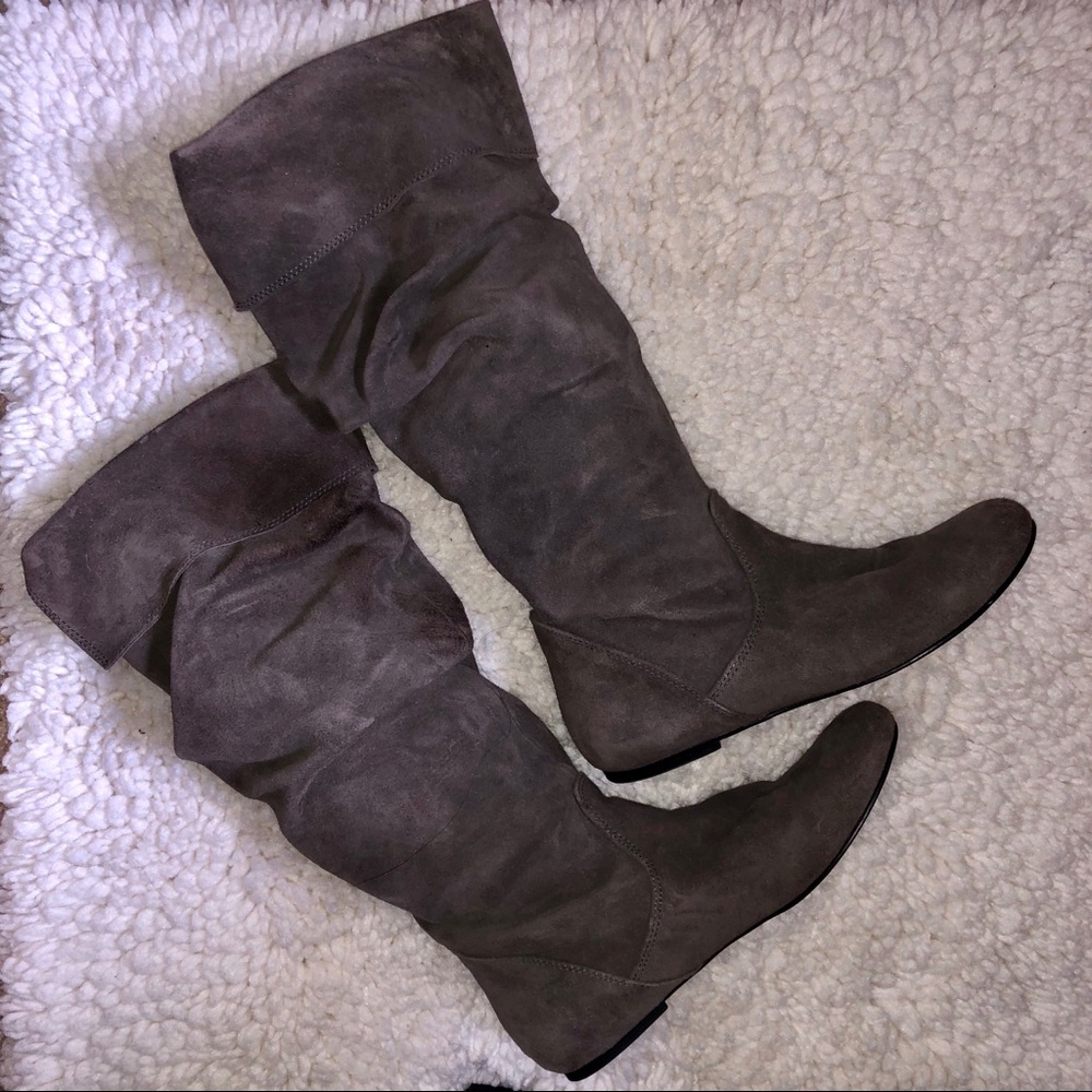 Steve Madden Grey Bonzana high shaft boots